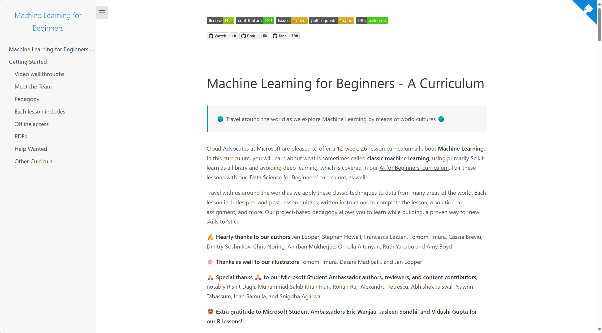 ML for Beginners